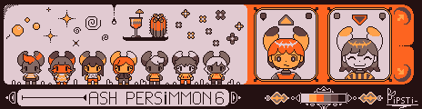Ash Persimmon 6 Palette Example by Pipstifelle