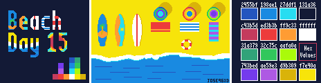 Beachday 15 Palette Example by Jose96xd