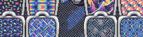 Bus Seat Patterns Palette Example by Jude Buffum