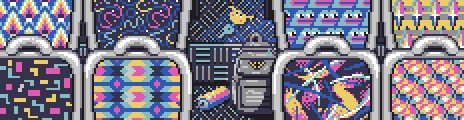 Bus Seat Patterns Palette Example by Jude Buffum