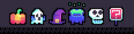 Castleween-16 Palette Example by pixel rubik cube