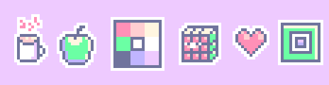 Coffee-8 Palette Example by pixel rubik cube