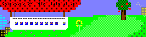 Commodore 64: High Saturation Palette Example by OfficialTeddyGaming