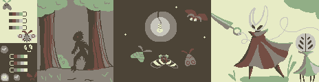 Cryptidcore 6 Palette Example by StellarBee