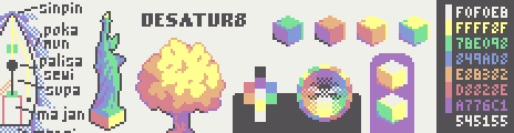 Desatur8 Palette Example by O2C
