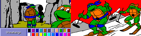 electric crayon 22 palette example teenage mutant ninja turtles world tour screenshots