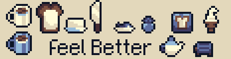 Feel Better Palette Example by pixel rubik cube