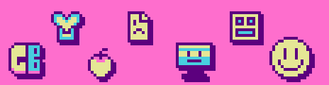 Game Boy Aesthetic 80's Palette Example by pixel rubik cube