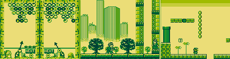 gb easy greens palette example screenshots from various games