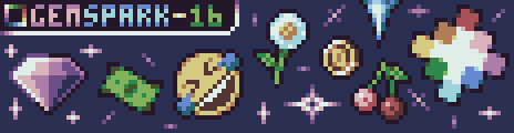 GemSpark-16 Palette Example by SoundsDotZip