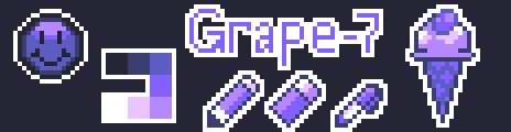 Grape-7 Palette Example by pixel rubik cube