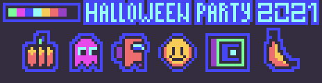 Halloween Party 2021 Palette Example by pixel rubik cube