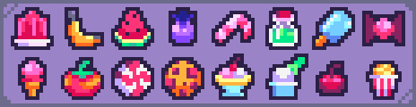 Jelly cube Palette Example by pixel rubik cube