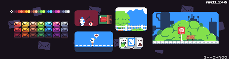 mail 24 palette example example by hyohnoo