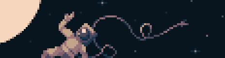 nyx8 palette example astronaut in his spacesuit drifting in space for pixel_dailies by skyborg