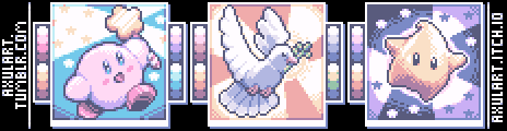 Pastel Pop-16 Color Palette Example by AxulArt