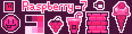 Raspberry-7 Palette Example by pixel rubik cube