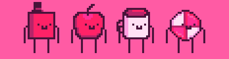 Raspberry-7 Palette Example by pixel rubik cube