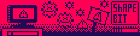 Shape bit Palette Example by pixel rubik cube
