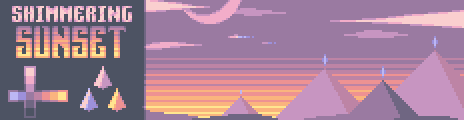 Shimmering Sunset Palette Example by sillyTheJester
