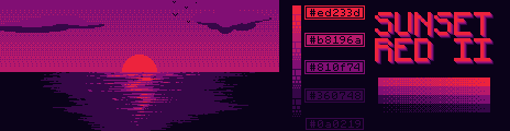 <[ SunSet Red II ]> Palette Example by Cabezinu