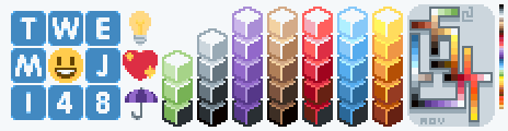 Twem😀ji 48 Palette Example by Man-o-Valor