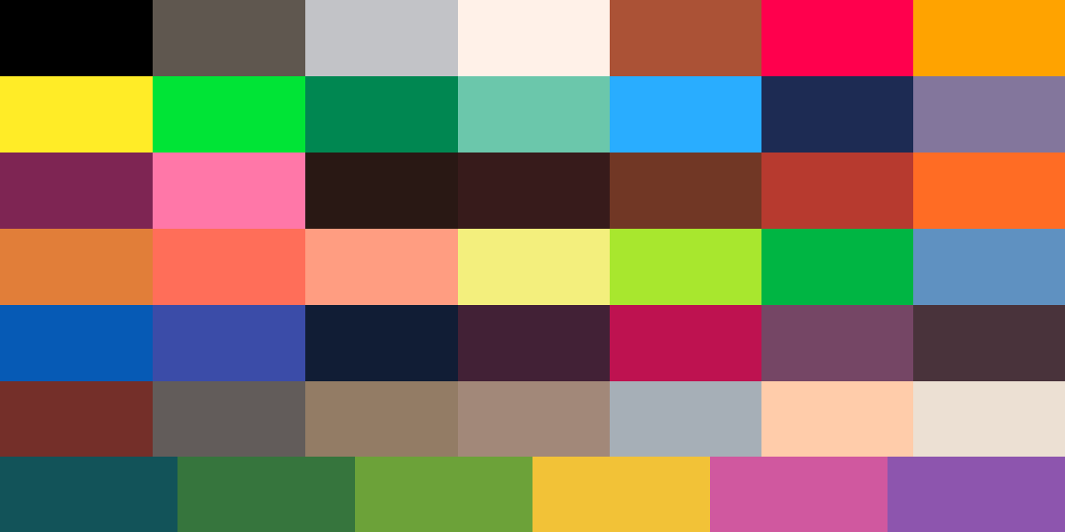 1,000,000 VIEWS ALL COLORS Palette