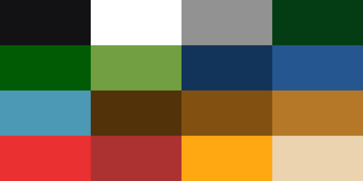 2D comic exploration game - DaFridgesAdventures2 Palette