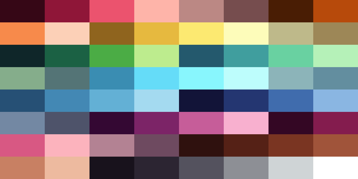 EM's 64 color palette Palette