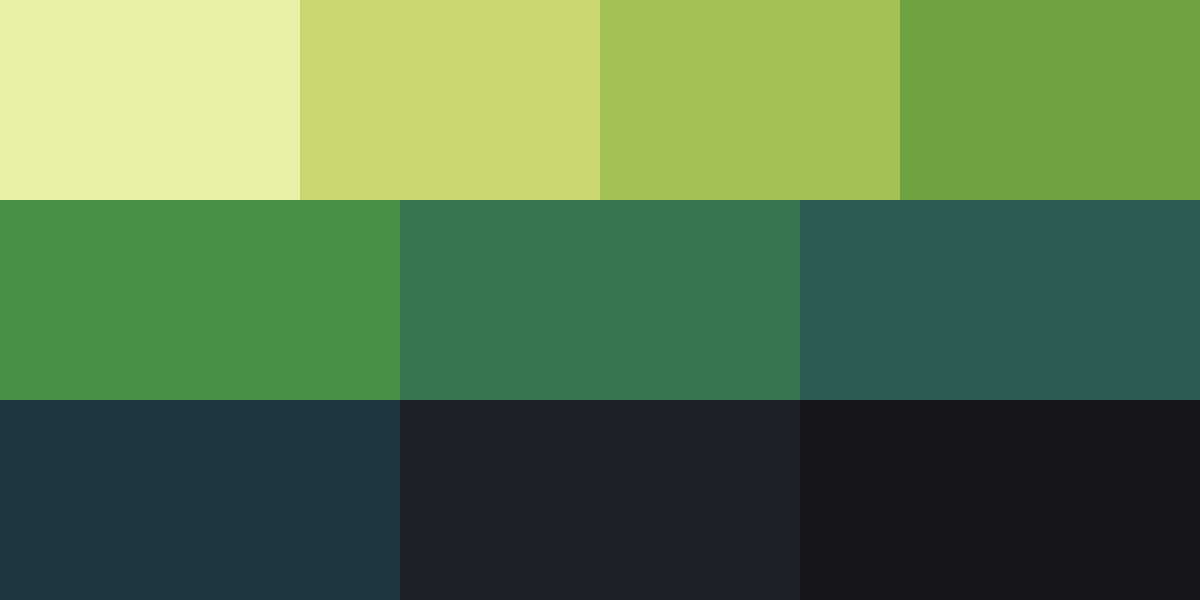 Galactic Greens Palette