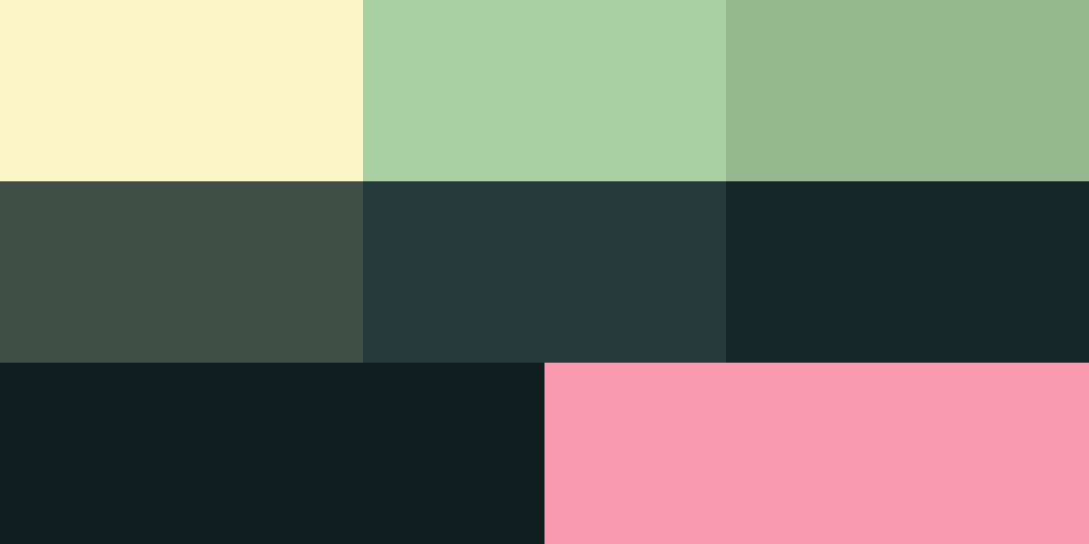 green + accent Palette