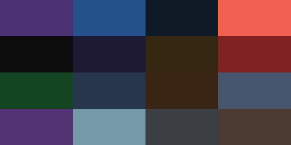 horror scenaries Palette