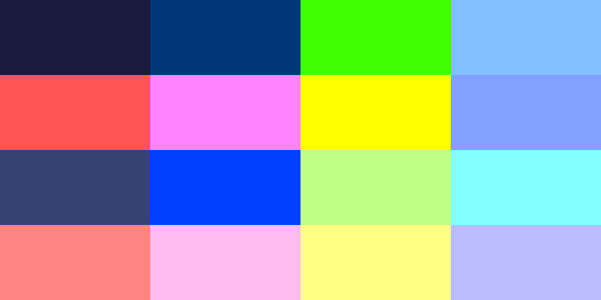 Midnight CGA Palette