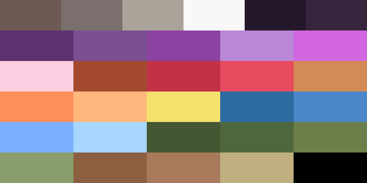 Mystical Earth -30 Palette