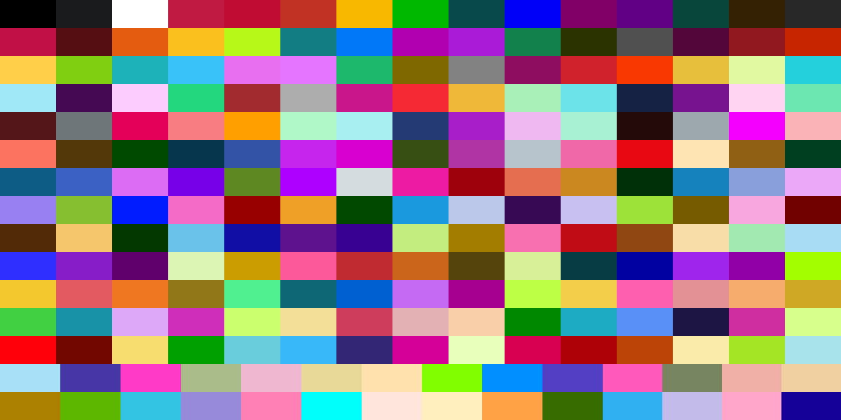 NES + 8bit Painter Color palette V2 Palette