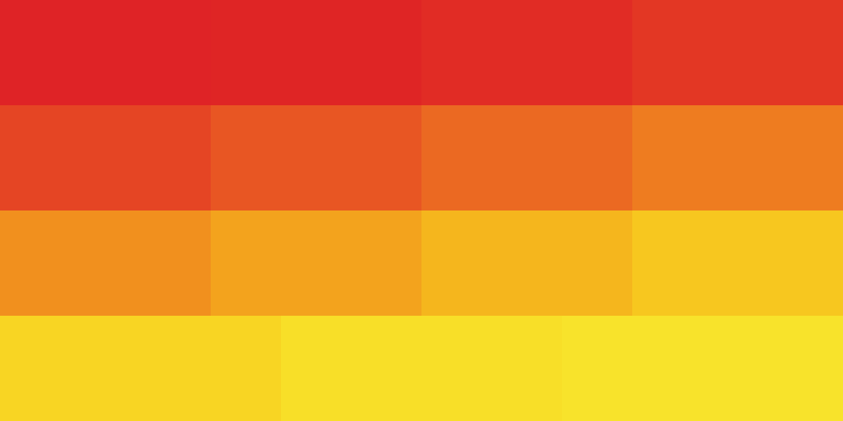 Orenge to yellow scale Palette