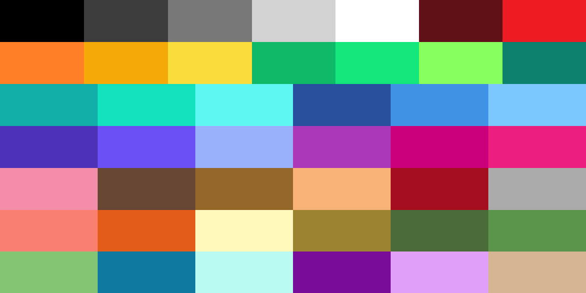 Pixel art thyego Palette