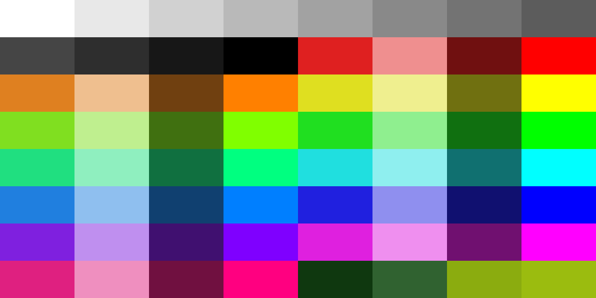 Pixel Brush Default Palette Palette