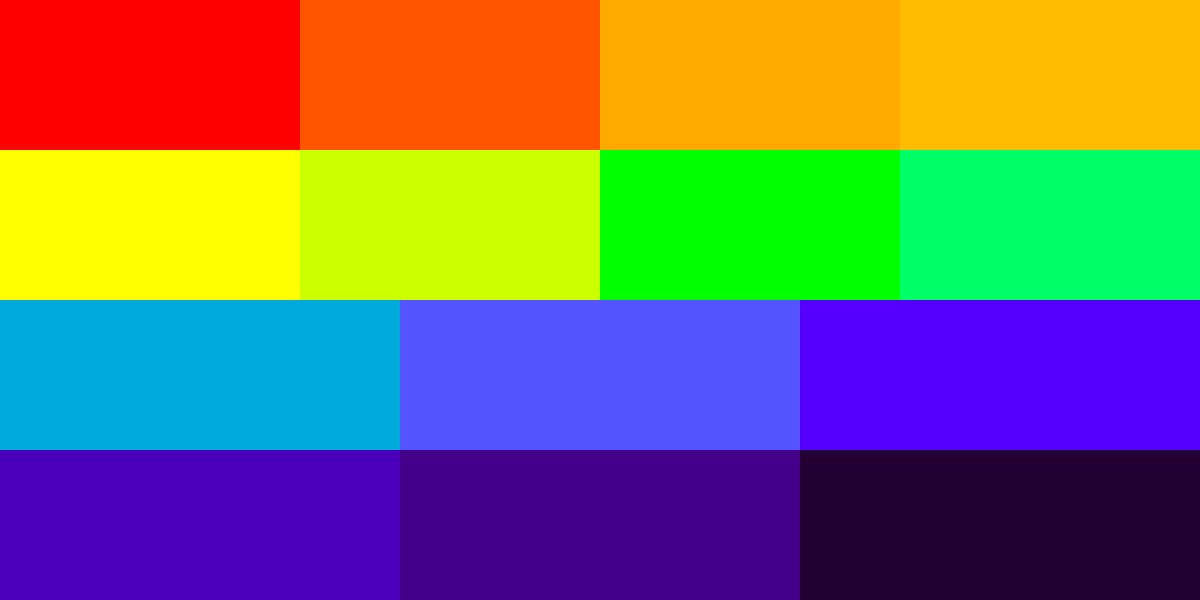 RainbowRamp 14 Palette