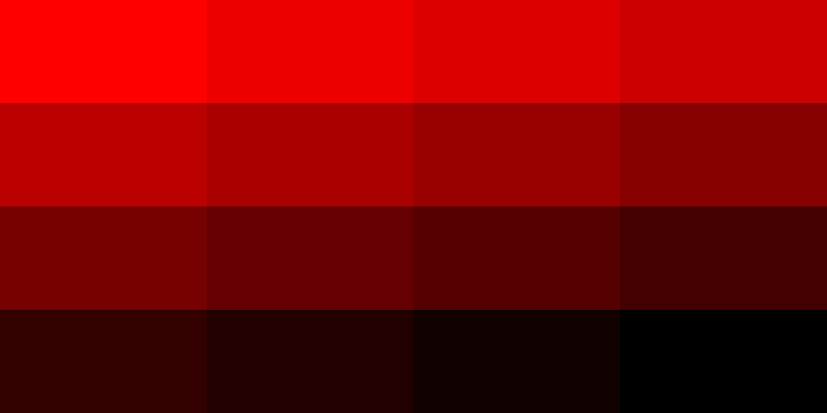 Red scale Palette