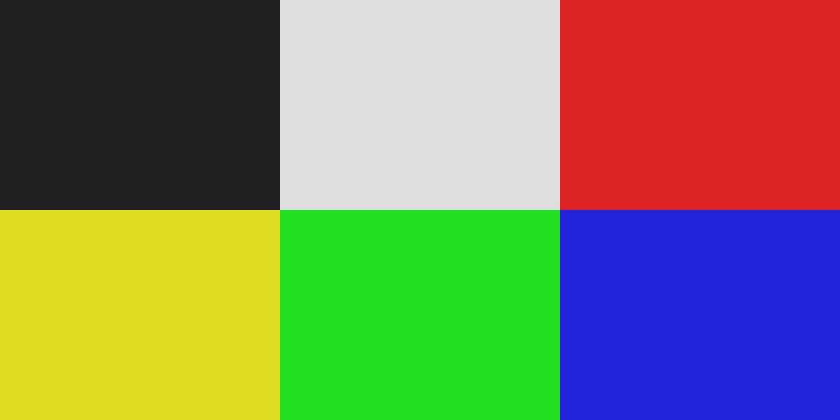 RGBY6 Palette