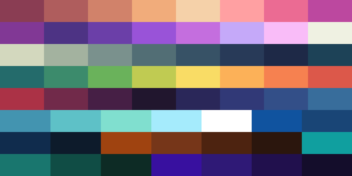 Study the new alls of the Palette