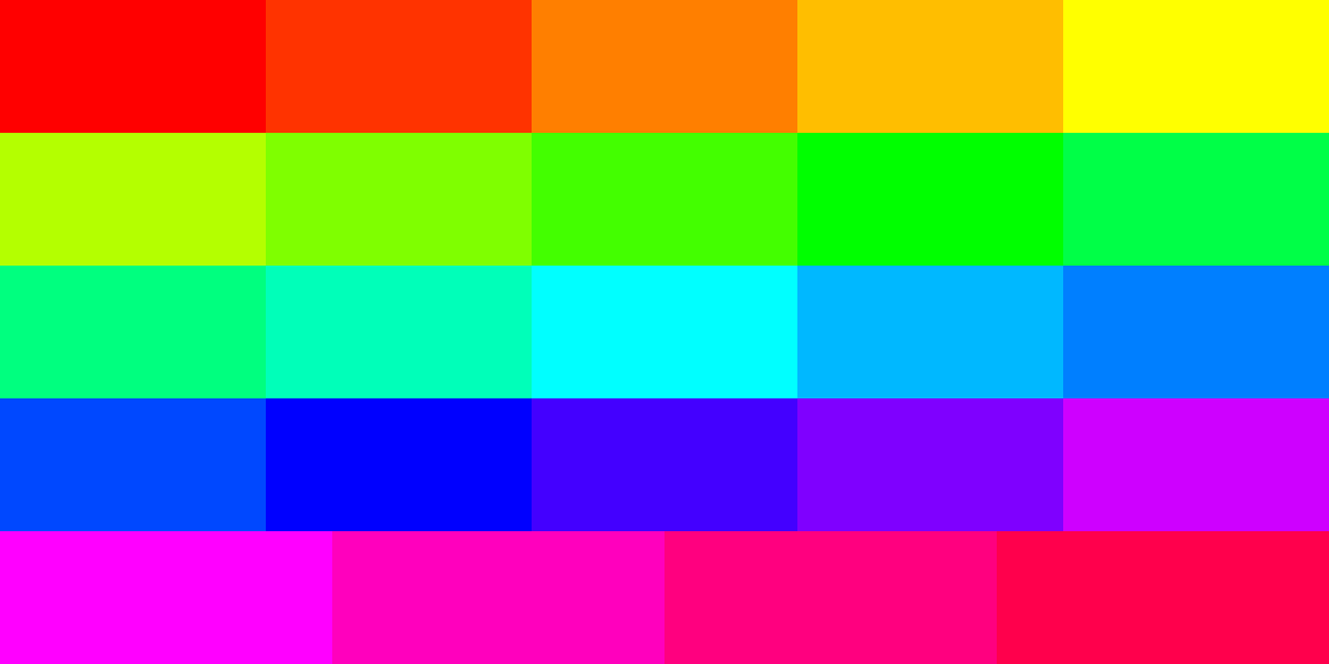 The Rainbow 24 Palette
