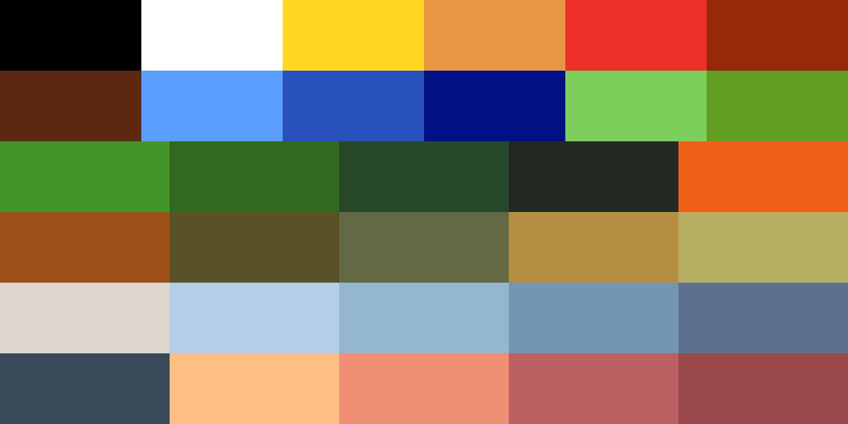 Worms Open Warfare 2 Palette