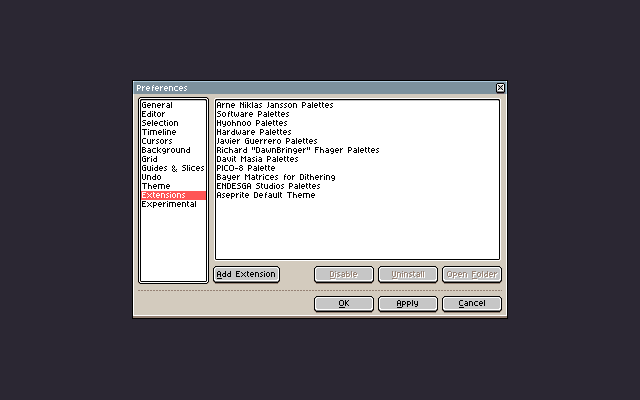 Aseprite Lua Scripts (community) screenshot