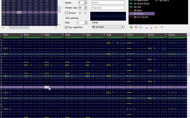 BambooTracker screenshot