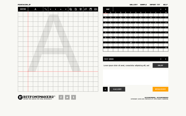 BitFontMaker2 screenshot