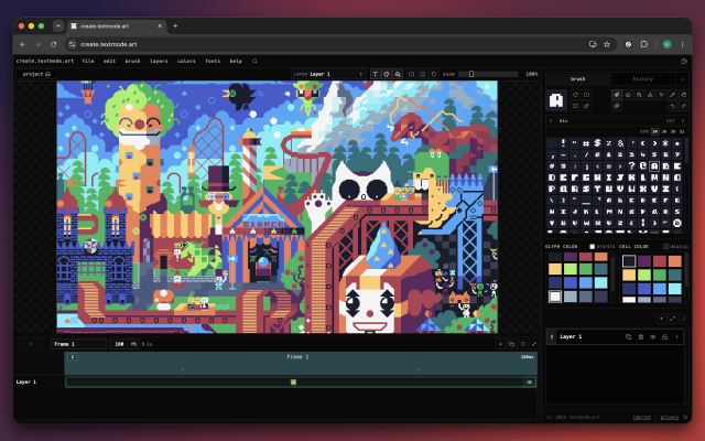 create.textmode.art screenshot