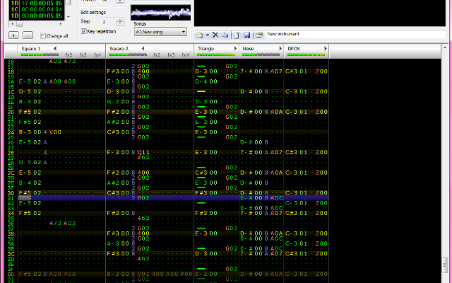FamiTracker screenshot