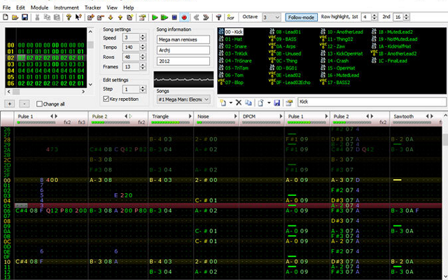 FamiTracker screenshot